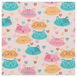 Tela gafas de gatos lindos y extravagantes