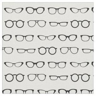 Tela Gafas opticiosas cortas en blanco y negro