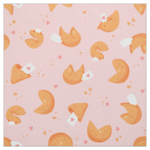 Tela galleta de la fortuna rosa pastel corazones de amo