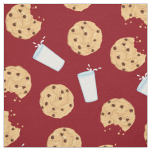 Tela Galletas de chocolate y niños con leche