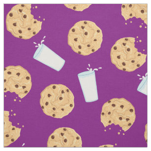 Tela Galletas de chocolate y niños con leche