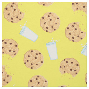 Tela Galletas de chocolate y niños con leche