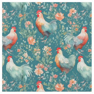Tela Gallinas acuarela