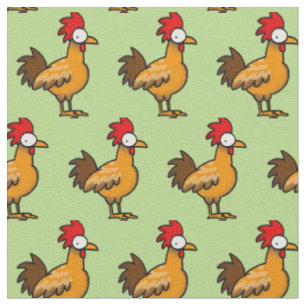 Tela gallo del pollo de la granja divertida