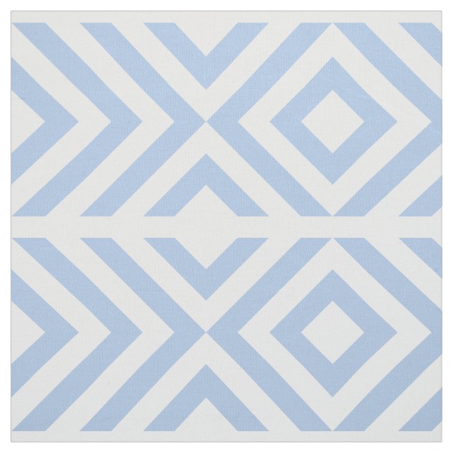 Tela Galones azules claros y blancos, diamantes (Retal)