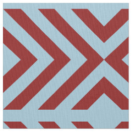 Tela Galones rojos y azules y diamantes geométricos