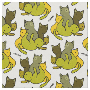 Tela Gatitos de oliva