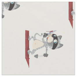 Tela gato con cuchillo