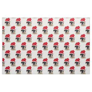 Tela Gato con el Gorra de Santa