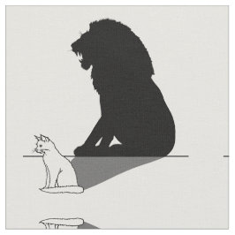 Tela Gato con sombra de león