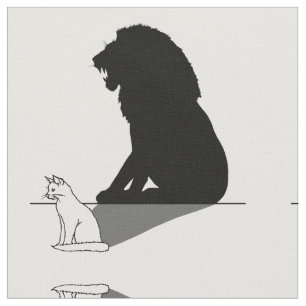 Tela Gato con sombra de león