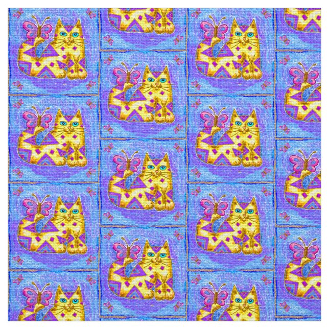 Tela Gato de diamantes (Retal)