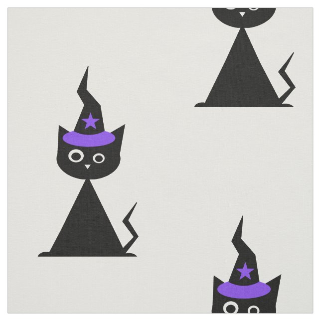 Tela + Gato de Halloween + (Retal)