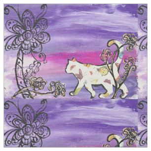 Tela Gato de la mariposa
