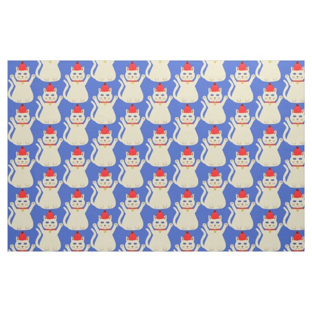 Tela Gato de Navidades de corte ("Cuarto gordo" (fat quarter))