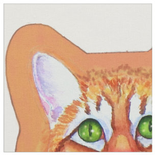 Tela Gato de Tabby con almohada de ratones bailarines