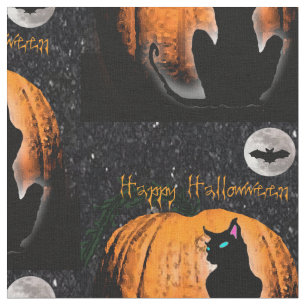 Tela Gato del feliz Halloween