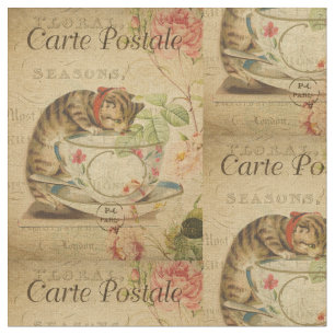 Tela Gato del vintage