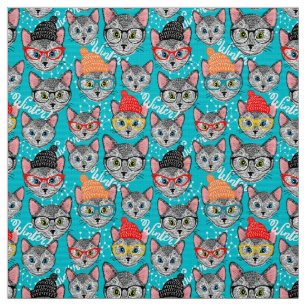 Tela Gato en el gorra