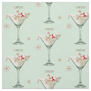 Tela Gato en vidrio Martini