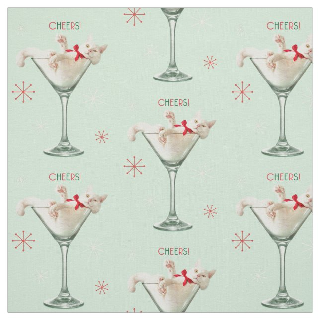 Tela Gato en vidrio Martini (Retal)