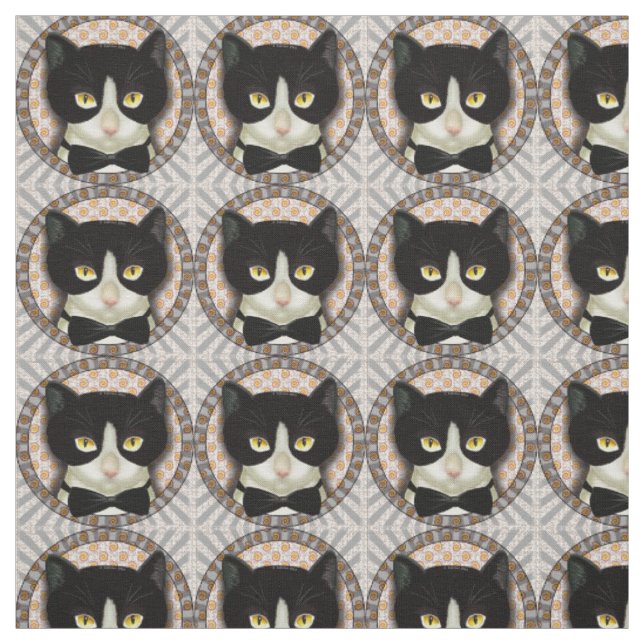 Tela Gato Esmoquin (Retal)