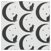 Gato, estrellas, y luna