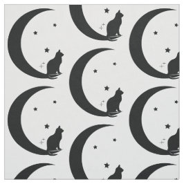 Tela Gato, estrellas, y luna