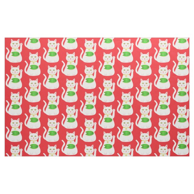 Tela Gato Lucky Oriental ("Cuarto gordo" (fat quarter))