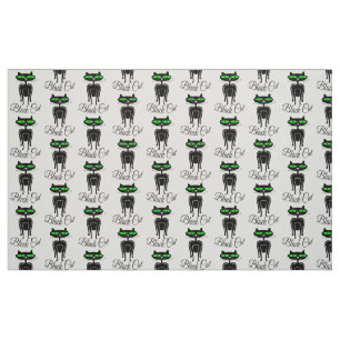 Tela Gato negro con ojos verdes