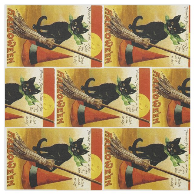 Tela Gato negro de Halloween (Retal)