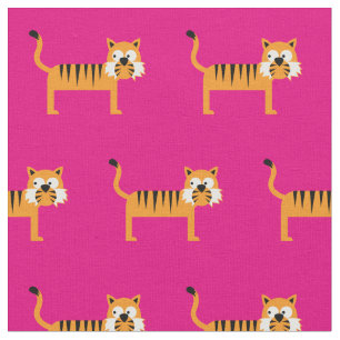 Tela Gato rosa de bebé de tigre lindo