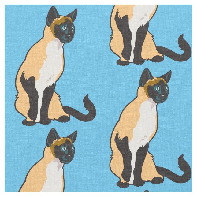 Tela Gato siamés (De cerca)