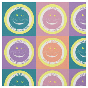 Tela Gato sonriente de Cheshire de los colores en