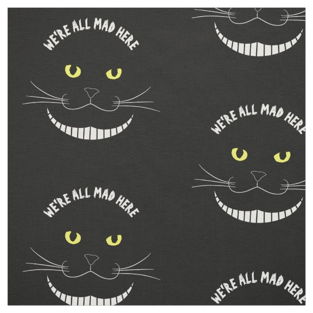 Tela Gato transparente sonriente de Cheshire con los (Retal)