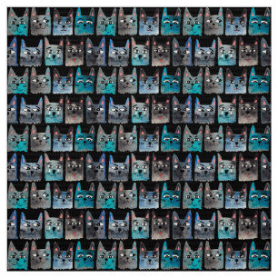 Tela Gatos azules