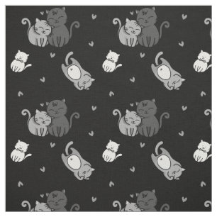 Tela Gatos cortos para los amantes del gato Black Cheek