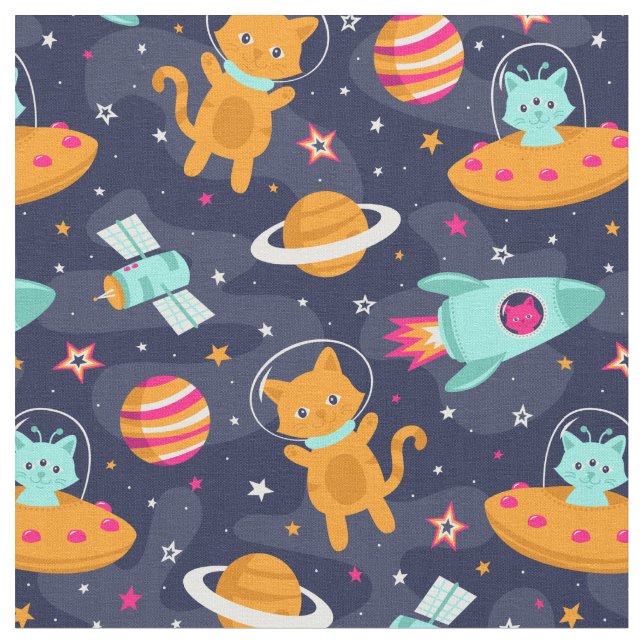 Tela Gatos cósmicos (De cerca)