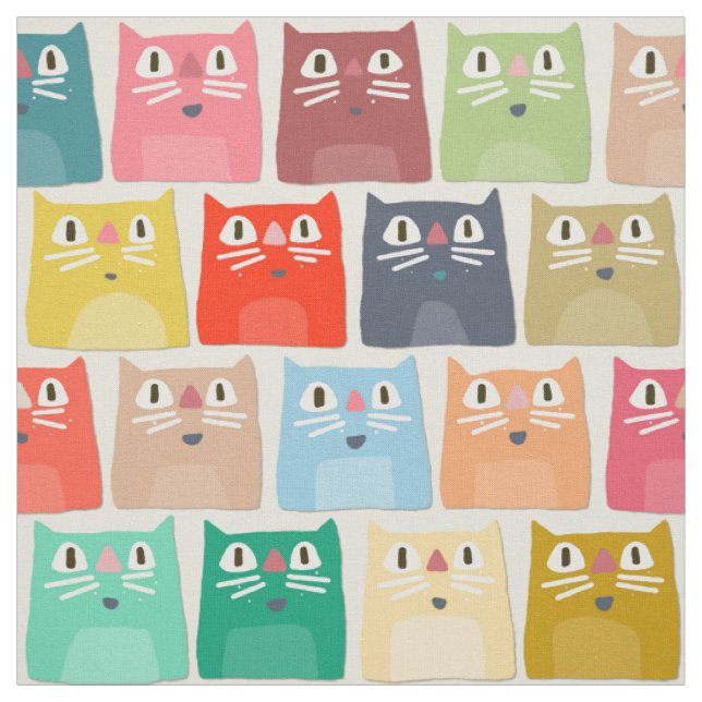 Tela gatos del verano (Retal)