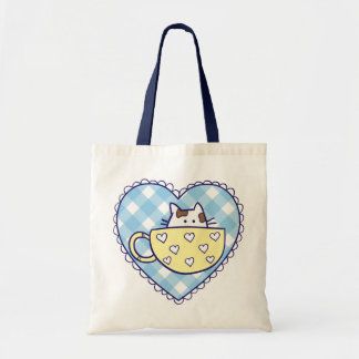 Tela Gatos divertidos en bolso de las tazas