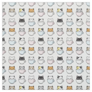 Tela Gatos en tacitas