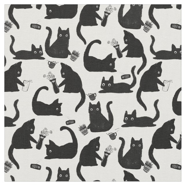 Tela Gatos malos golpeando a las cosas (De cerca)