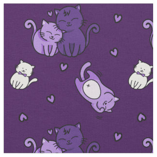 Tela Gatos morados cortos en la bruja malva morada male
