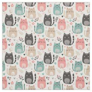 Tela Gatos Pequeños Lindos Diversión de Gatitos Arte de