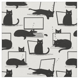 Tela Gatos sentados en laptops