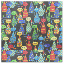 Tela Gatos y ratones de colores