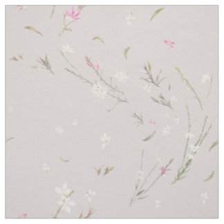 Tela Gaura Acuarela Floral Rosa Suave