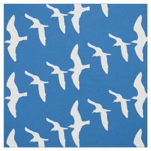 Tela Gaviotas voladoras azules