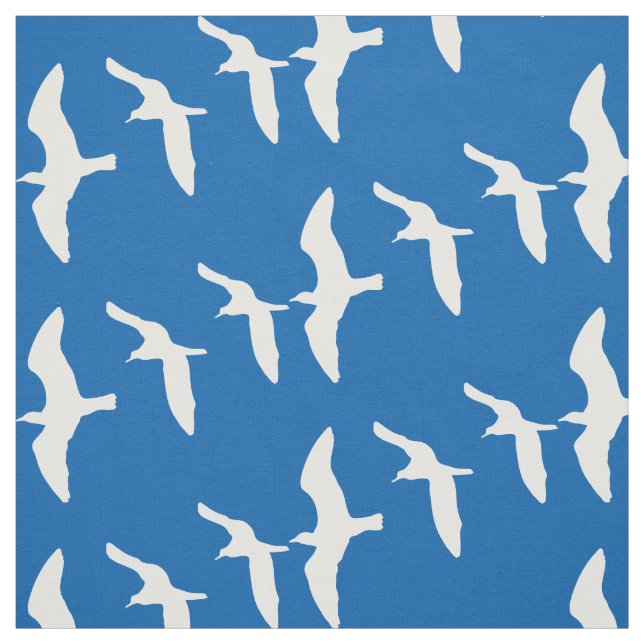 Tela Gaviotas voladoras azules (Retal)