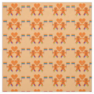 Tela Gay Men Navidades Gingerbread Pareja